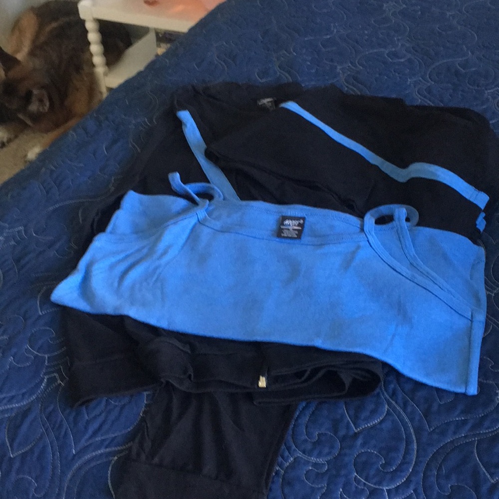 Black with blue stripe jogger